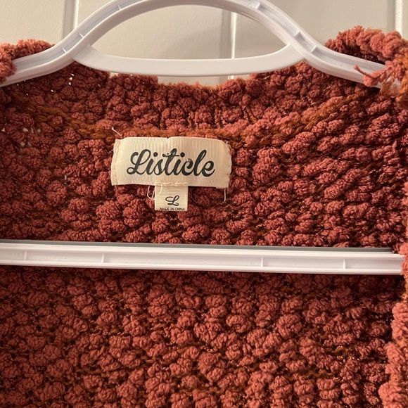 Women’s fuzzy knit open cardigan - Picture 2 of 3